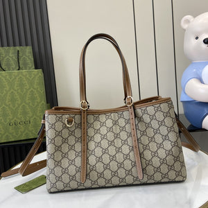 GG Emblem Small Tote Bag